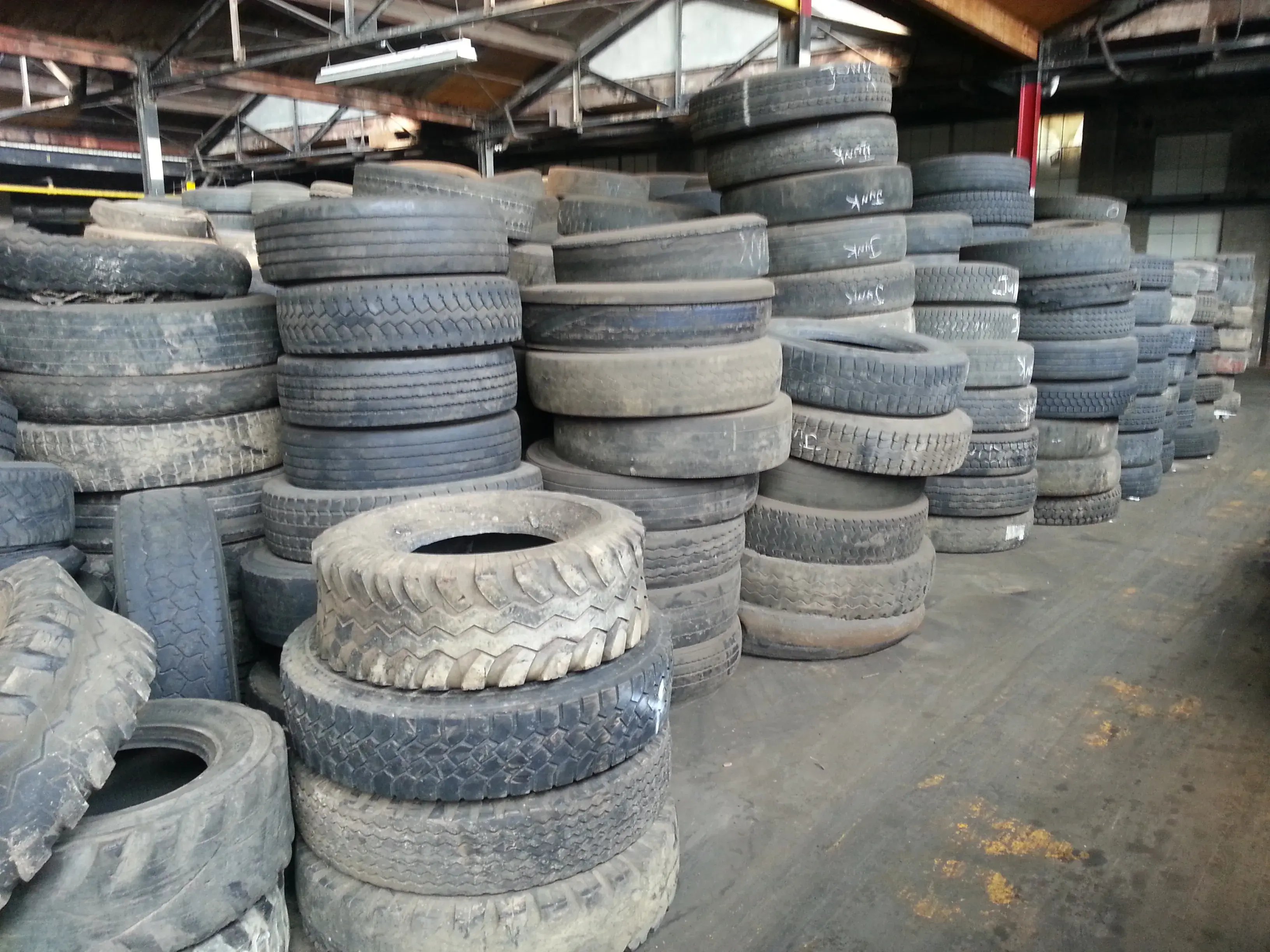 Tires ready for recycling in NJ