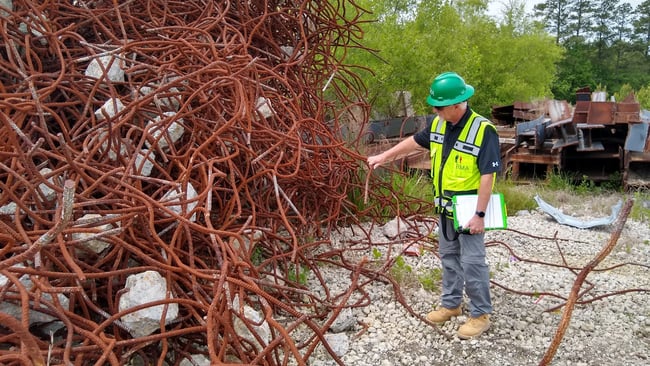 consultant conducting site visit