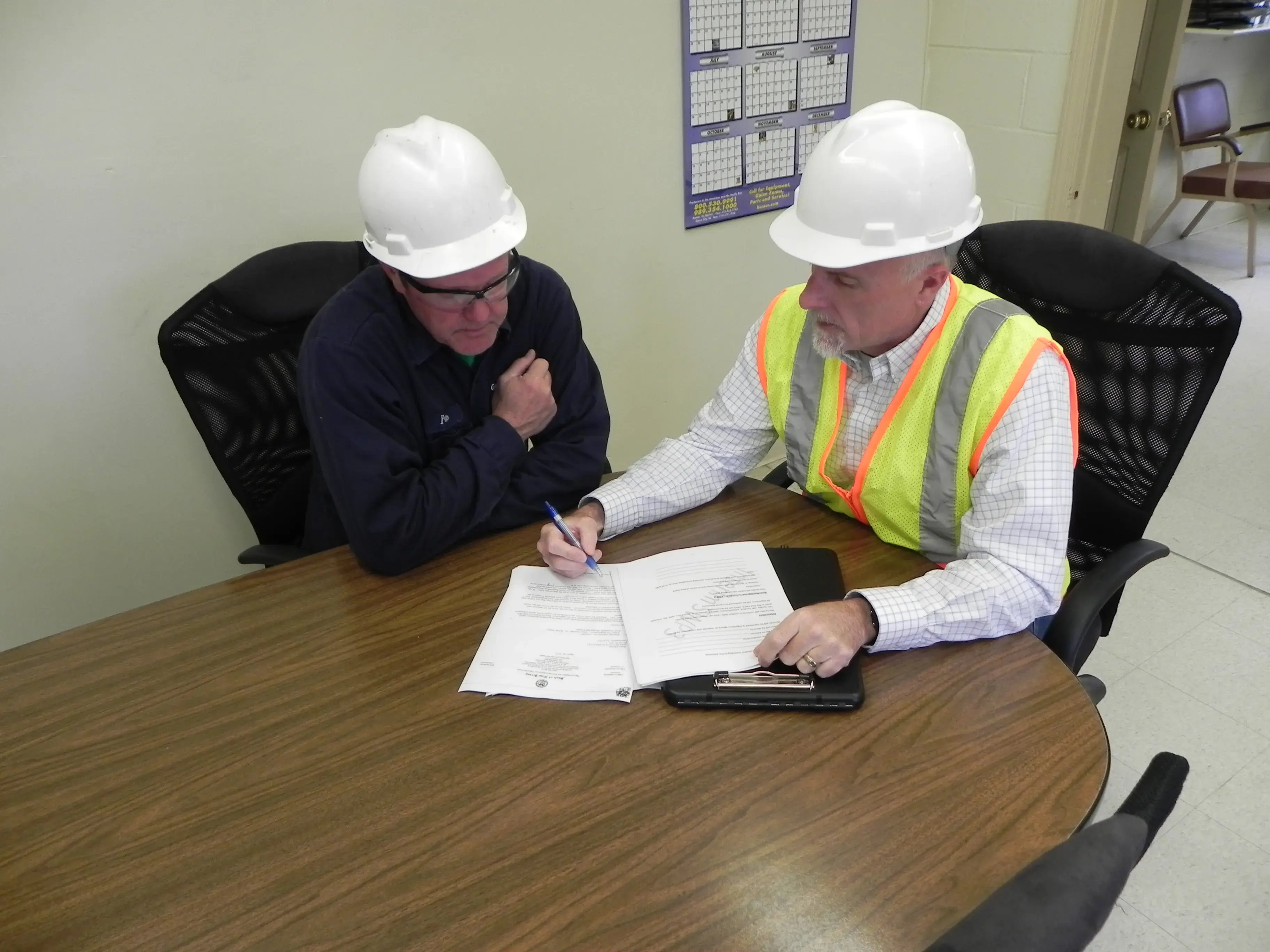 consultant from RMA doing environmental audit