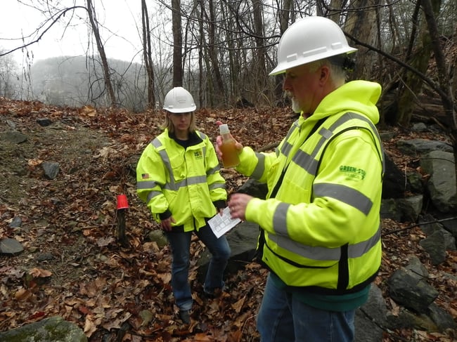 RMA training staff on stormwater sampling