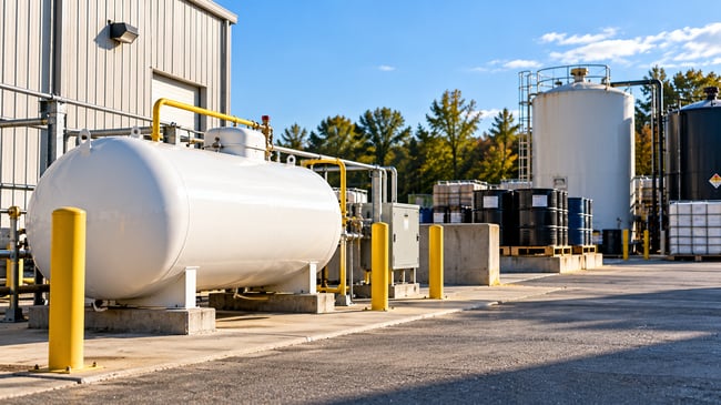 Industrial Propane Tank Yard