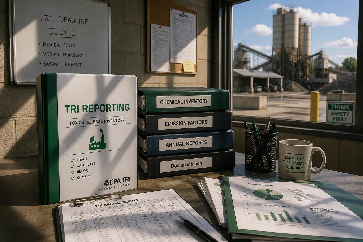TRI reporting for concrete plants