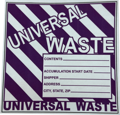 Good Universal Waste Label