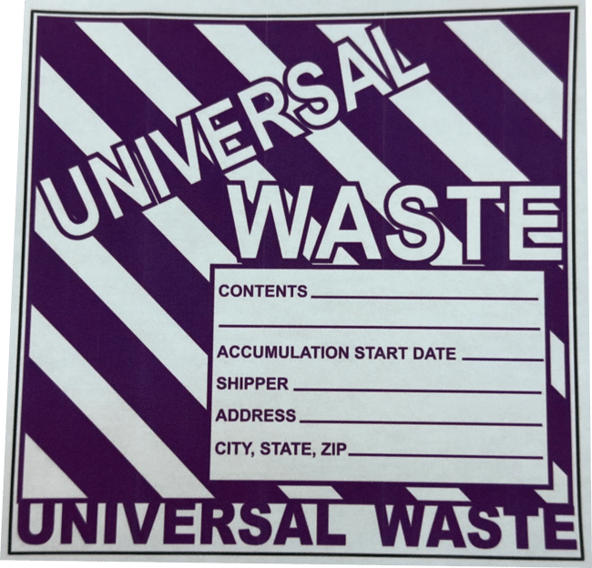 Universal Waste Label