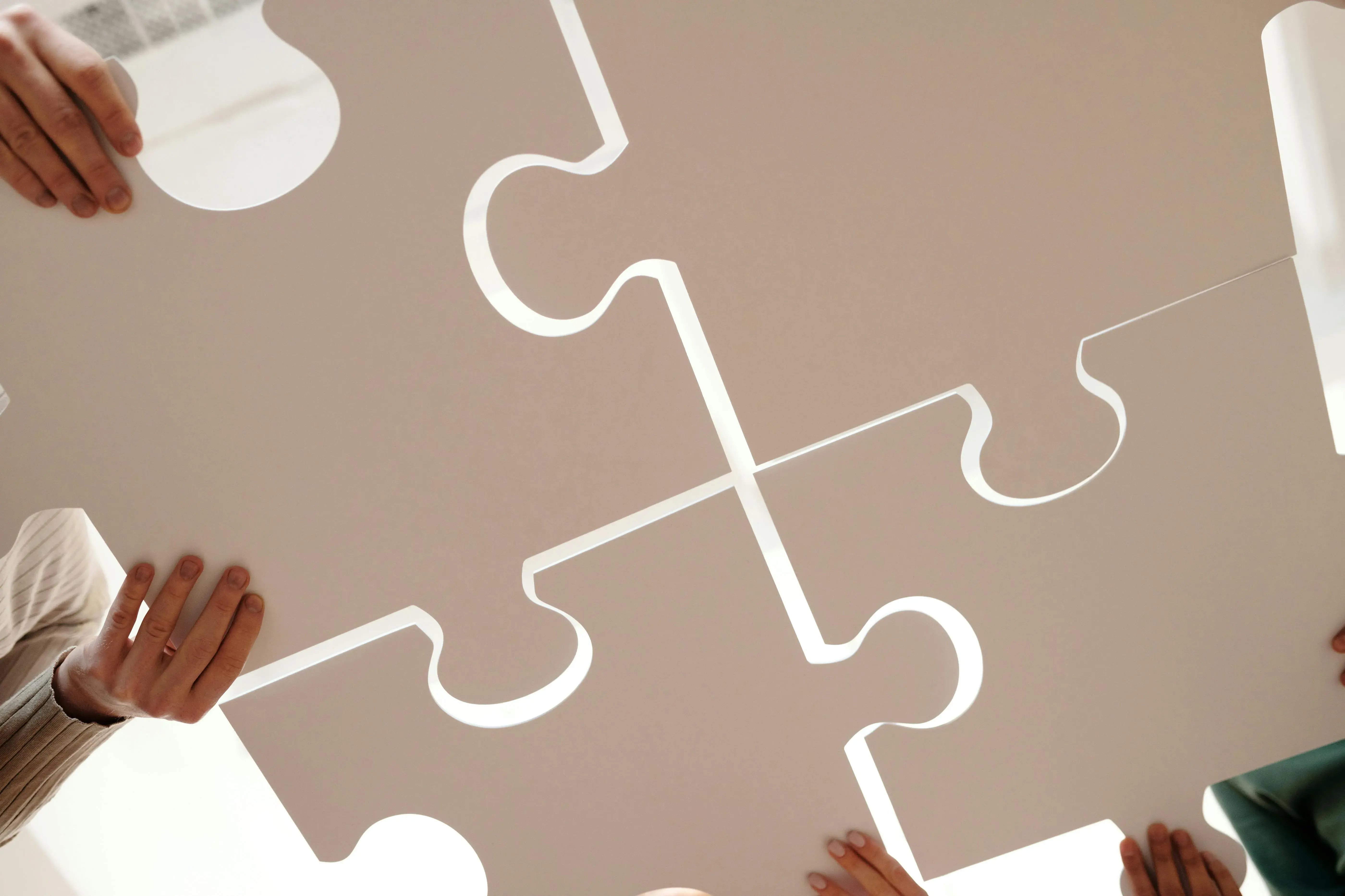 puzzle pieces fitting together