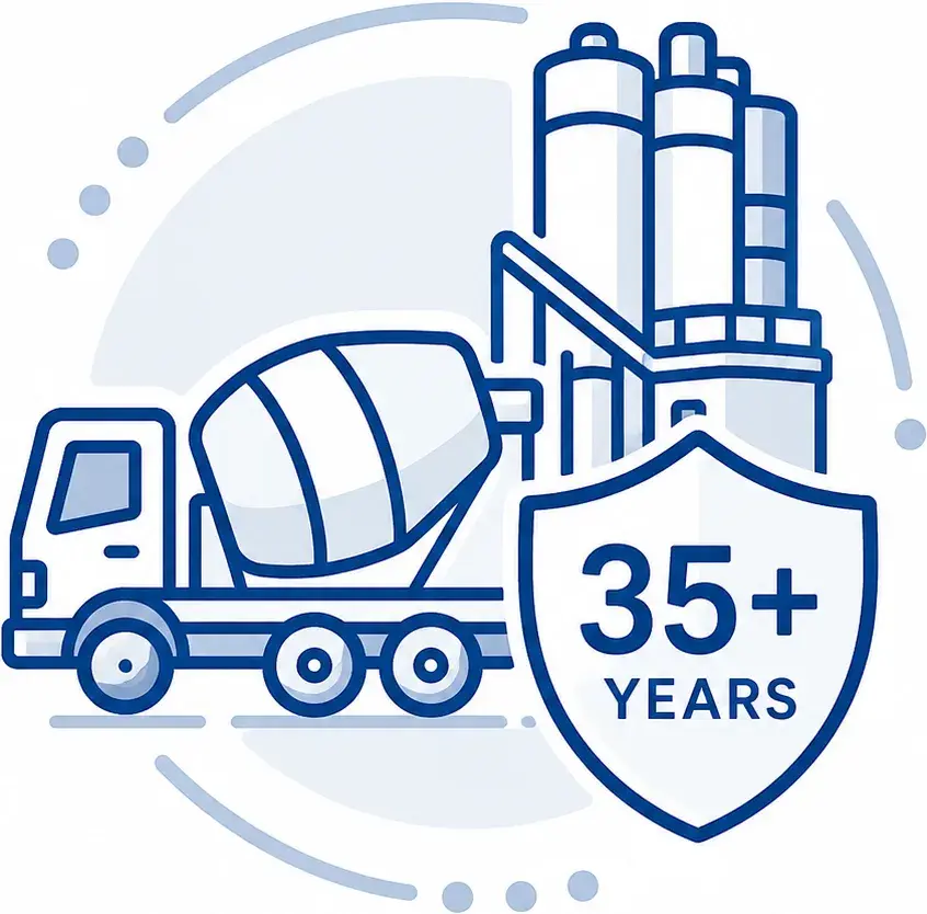 35 years in concrete