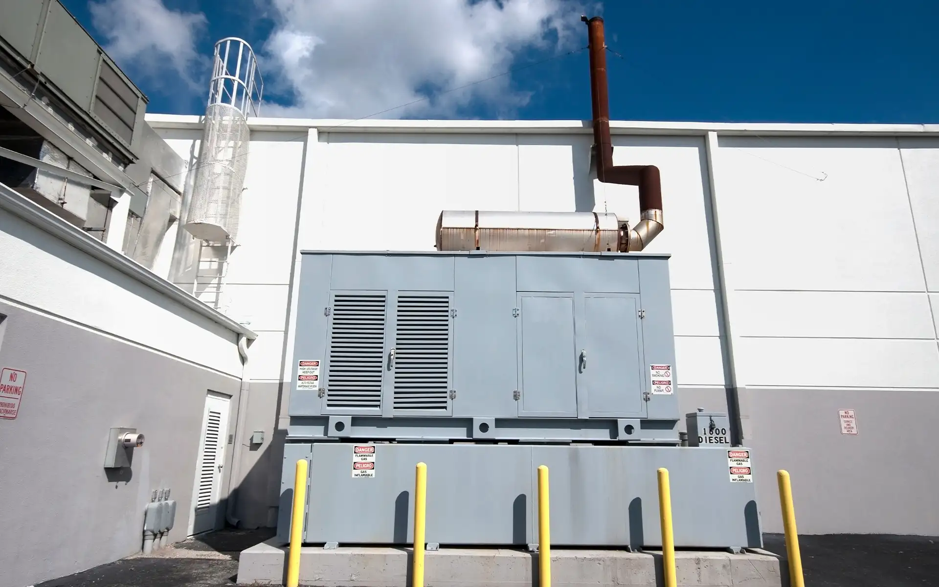 Generator at Data Center Inspected During Environmental Audit